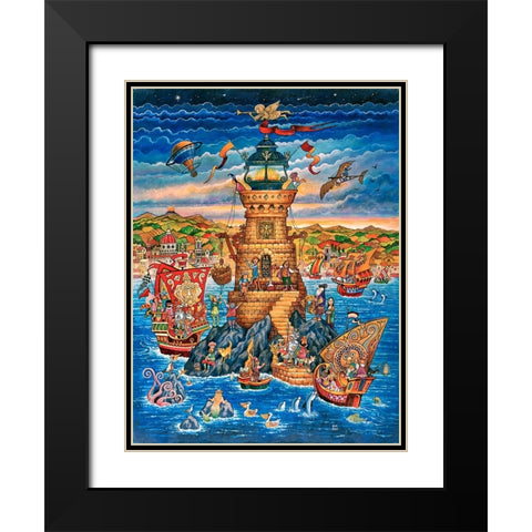 17 Black Modern Wood Framed Art Print with Double Matting by Bell, Bill