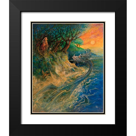 18 Black Modern Wood Framed Art Print with Double Matting by Bell, Bill