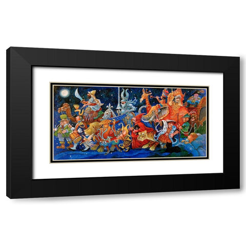 21 Black Modern Wood Framed Art Print with Double Matting by Bell, Bill