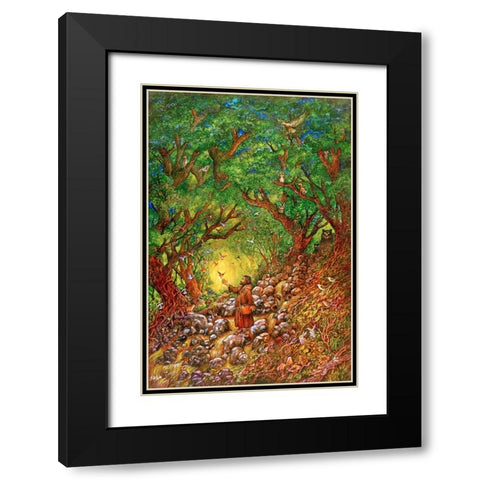 24 Black Modern Wood Framed Art Print with Double Matting by Bell, Bill