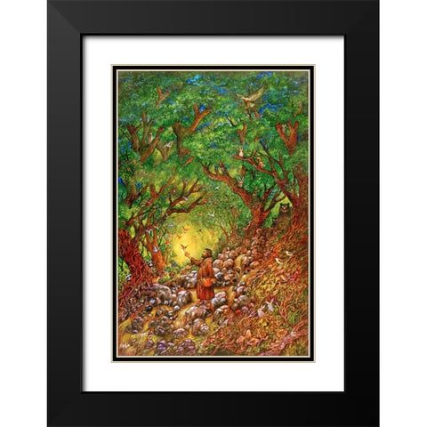 24 Black Modern Wood Framed Art Print with Double Matting by Bell, Bill