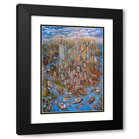 28 Black Modern Wood Framed Art Print with Double Matting by Bell, Bill