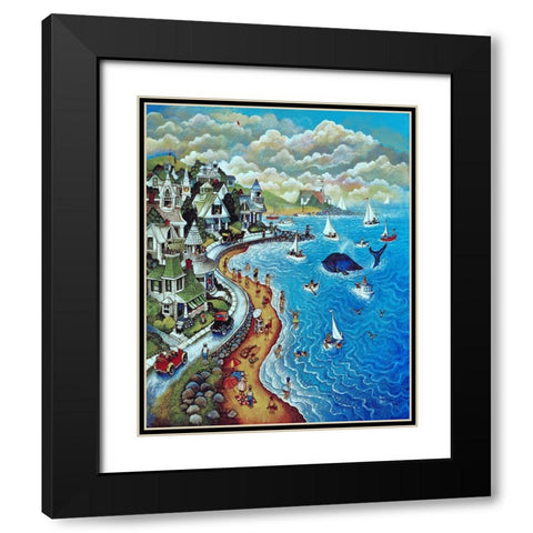 50 Black Modern Wood Framed Art Print with Double Matting by Bell, Bill