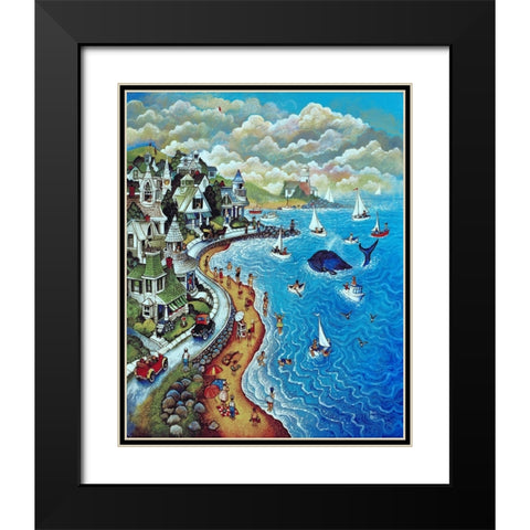 50 Black Modern Wood Framed Art Print with Double Matting by Bell, Bill