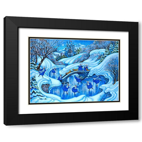 More Nuns Black Modern Wood Framed Art Print with Double Matting by Bell, Bill