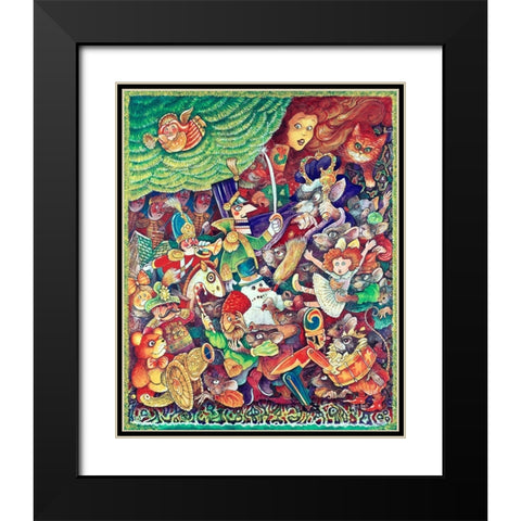 Mouse King Black Modern Wood Framed Art Print with Double Matting by Bell, Bill