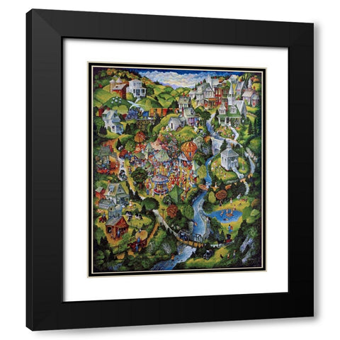 Fair Black Modern Wood Framed Art Print with Double Matting by Bell, Bill