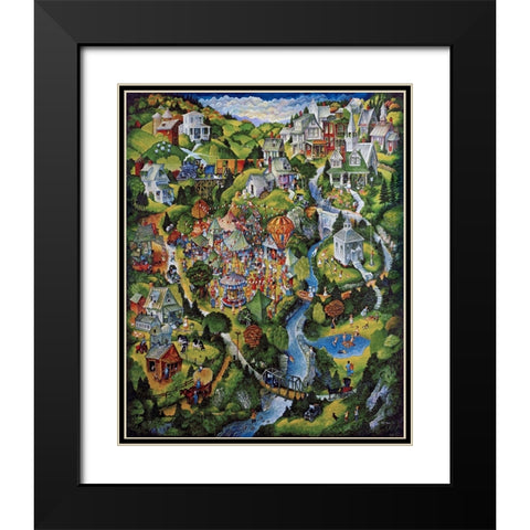 Fair Black Modern Wood Framed Art Print with Double Matting by Bell, Bill