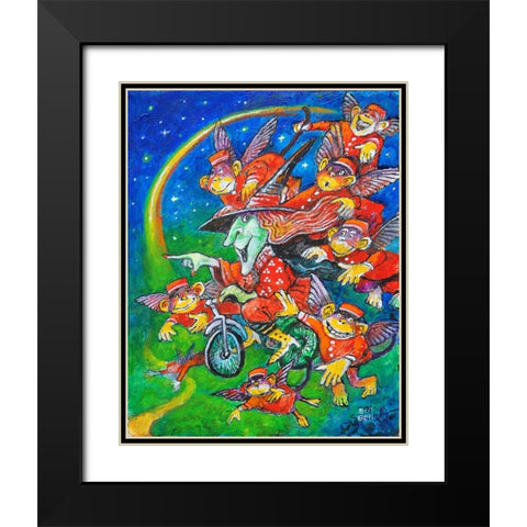 Look To The Rainbow Black Modern Wood Framed Art Print with Double Matting by Bell, Bill