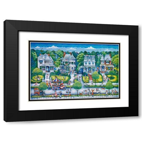 Summer Day Black Modern Wood Framed Art Print with Double Matting by Bell, Bill
