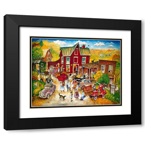 Auction Black Modern Wood Framed Art Print with Double Matting by Bell, Bill