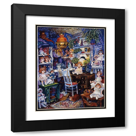 The Doll Room  Black Modern Wood Framed Art Print with Double Matting by Bell, Bill