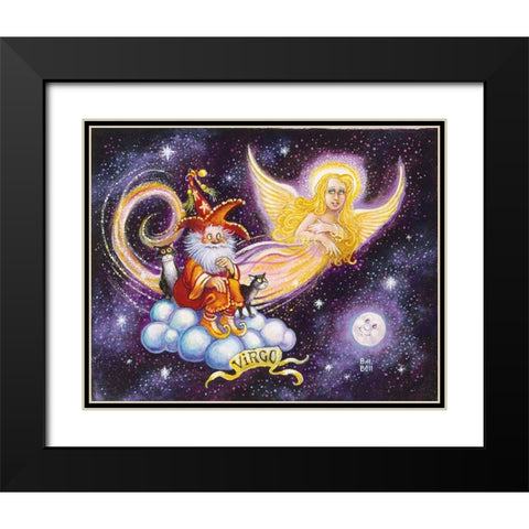 Virgo Black Modern Wood Framed Art Print with Double Matting by Bell, Bill