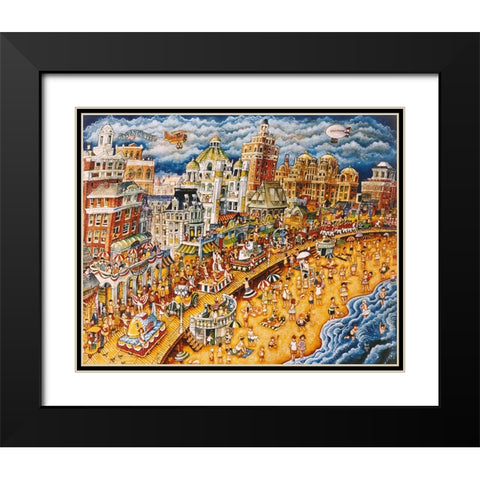 Miss America Parade Black Modern Wood Framed Art Print with Double Matting by Bell, Bill