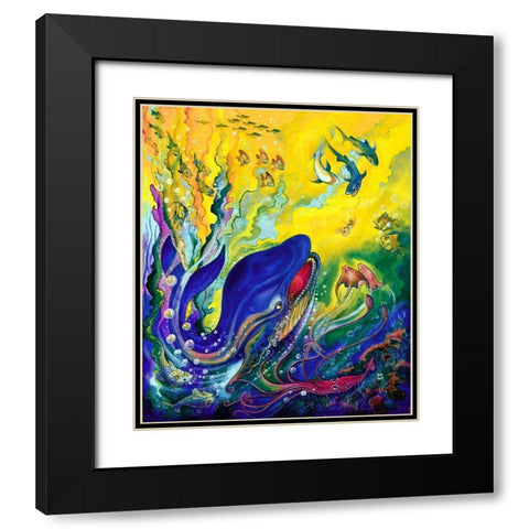 Jonah Black Modern Wood Framed Art Print with Double Matting by Bell, Bill
