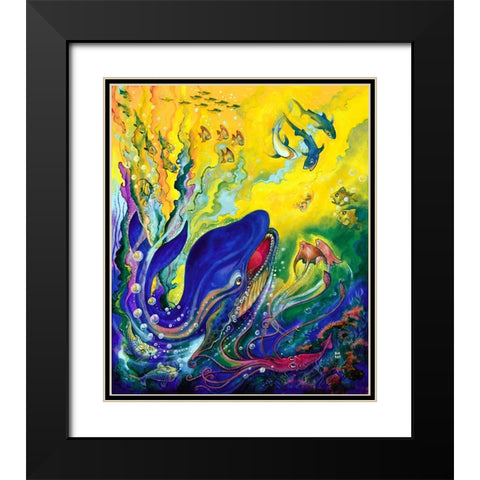 Jonah Black Modern Wood Framed Art Print with Double Matting by Bell, Bill