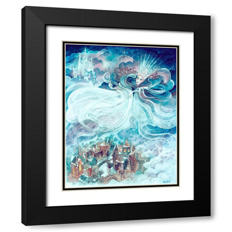 The Snow Queen 2 Black Modern Wood Framed Art Print with Double Matting by Bell, Bill
