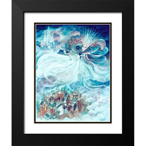 The Snow Queen 2 Black Modern Wood Framed Art Print with Double Matting by Bell, Bill