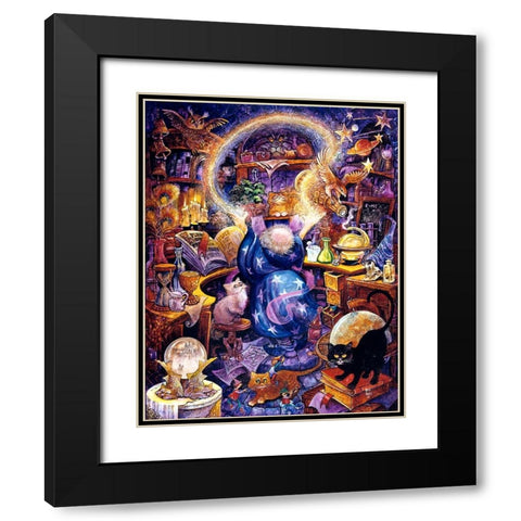 Wizard Black Modern Wood Framed Art Print with Double Matting by Bell, Bill