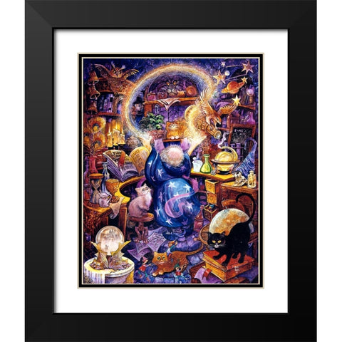 Wizard Black Modern Wood Framed Art Print with Double Matting by Bell, Bill