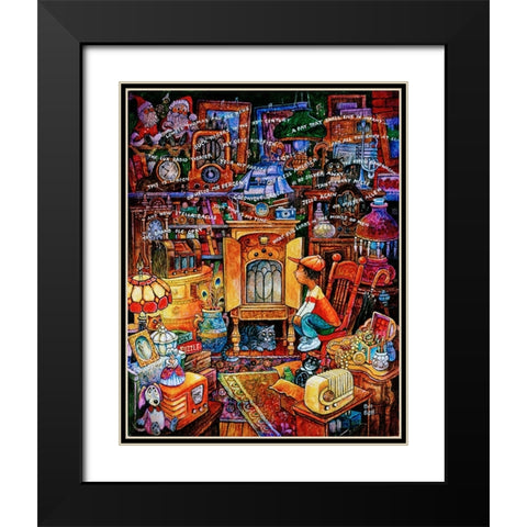 The Magic Box Black Modern Wood Framed Art Print with Double Matting by Bell, Bill