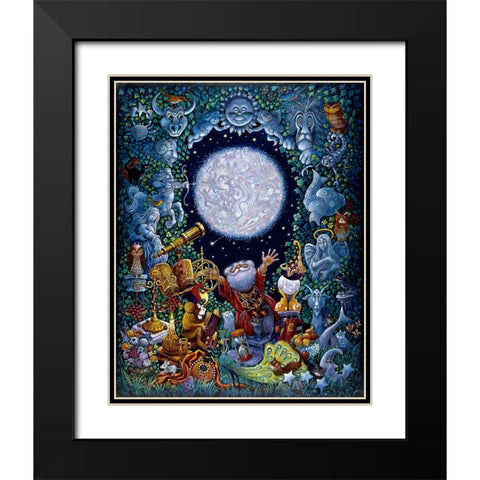 Starman (2) Black Modern Wood Framed Art Print with Double Matting by Bell, Bill