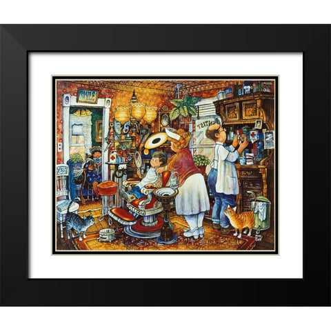 The Dentist Black Modern Wood Framed Art Print with Double Matting by Bell, Bill