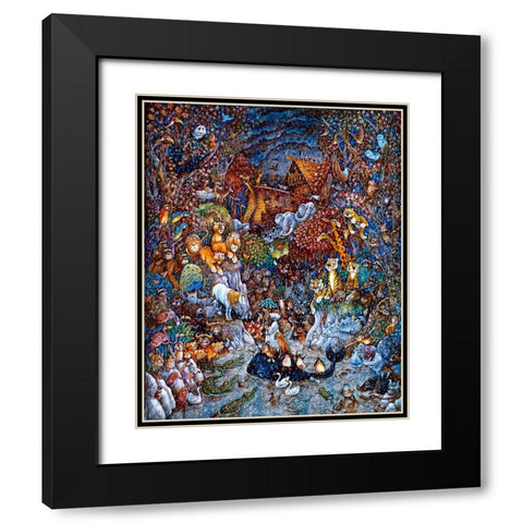 The Last Unicorn  Black Modern Wood Framed Art Print with Double Matting by Bell, Bill