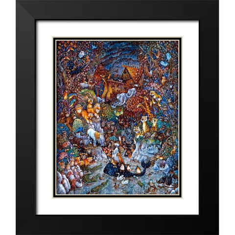 The Last Unicorn  Black Modern Wood Framed Art Print with Double Matting by Bell, Bill