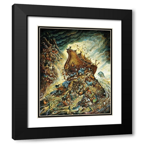 The Flood Black Modern Wood Framed Art Print with Double Matting by Bell, Bill