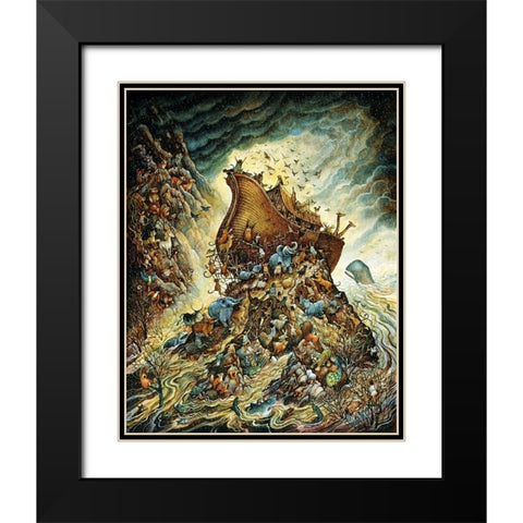 The Flood Black Modern Wood Framed Art Print with Double Matting by Bell, Bill
