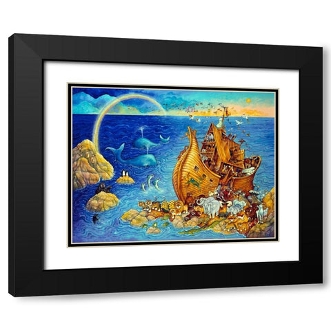 After The Flood Black Modern Wood Framed Art Print with Double Matting by Bell, Bill