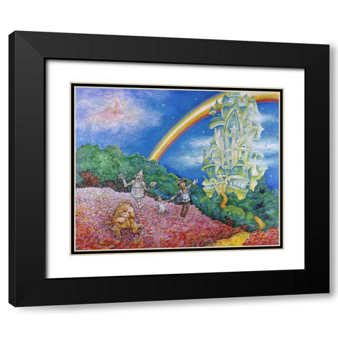 Emerald City Black Modern Wood Framed Art Print with Double Matting by Bell, Bill