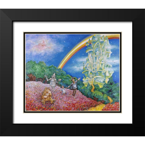 Emerald City Black Modern Wood Framed Art Print with Double Matting by Bell, Bill