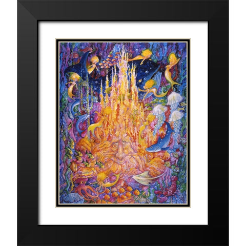 Kingdom Of The Sea Black Modern Wood Framed Art Print with Double Matting by Bell, Bill