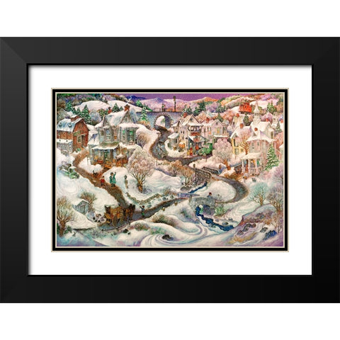 Real Vermont Black Modern Wood Framed Art Print with Double Matting by Bell, Bill