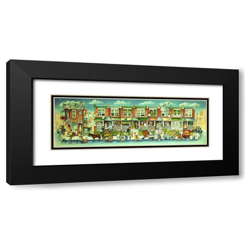 Addison Street Black Modern Wood Framed Art Print with Double Matting by Bell, Bill