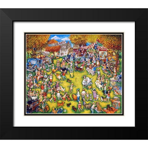 Dog Show 2 Black Modern Wood Framed Art Print with Double Matting by Bell, Bill