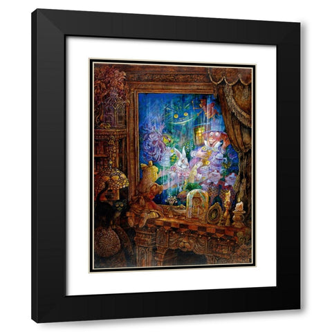 Through The Looking Glass Black Modern Wood Framed Art Print with Double Matting by Bell, Bill