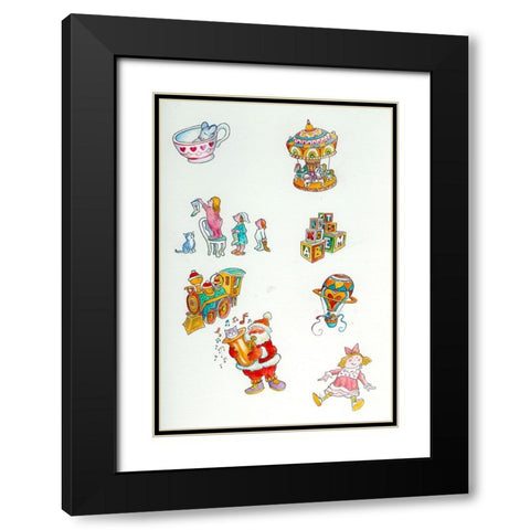 Remark 3 Black Modern Wood Framed Art Print with Double Matting by Bell, Bill