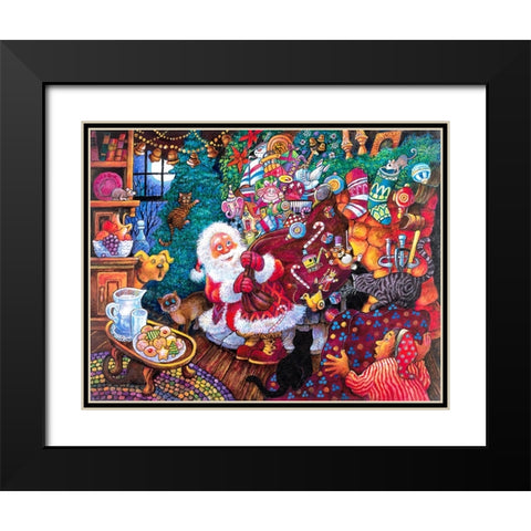 Night B4 C Black Modern Wood Framed Art Print with Double Matting by Bell, Bill