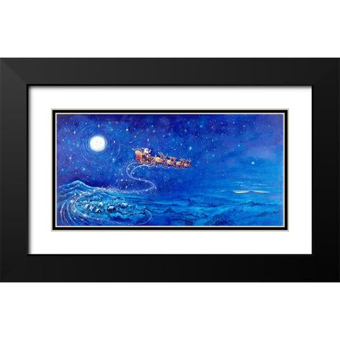 Night B4 E Black Modern Wood Framed Art Print with Double Matting by Bell, Bill