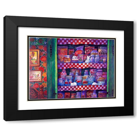 Night B4 I Black Modern Wood Framed Art Print with Double Matting by Bell, Bill