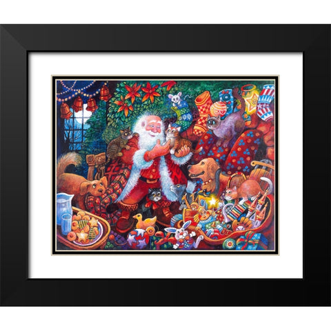 Night B4 P Black Modern Wood Framed Art Print with Double Matting by Bell, Bill