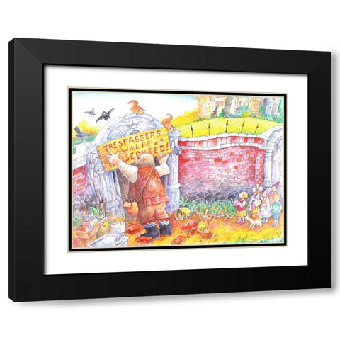 The Selfish Giant #11 Black Modern Wood Framed Art Print with Double Matting by Bell, Bill