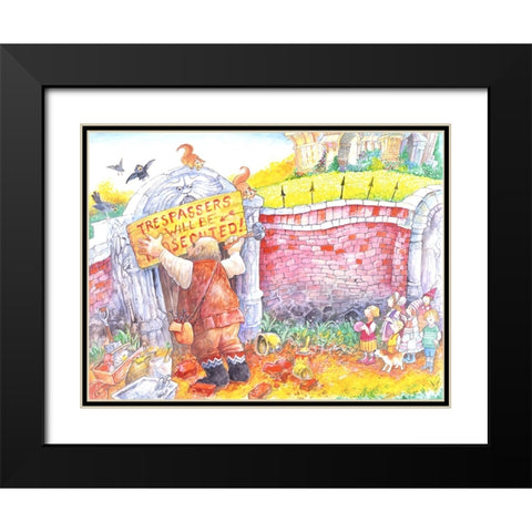 The Selfish Giant #11 Black Modern Wood Framed Art Print with Double Matting by Bell, Bill