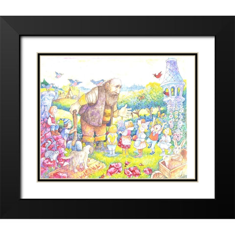 The Selfish Giant #12 Black Modern Wood Framed Art Print with Double Matting by Bell, Bill