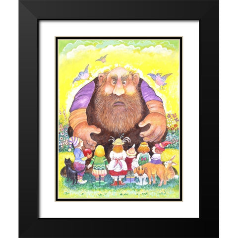 The Selfish Giant #13 Black Modern Wood Framed Art Print with Double Matting by Bell, Bill
