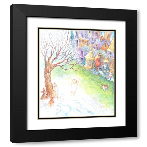 The Selfish Giant #16 Black Modern Wood Framed Art Print with Double Matting by Bell, Bill