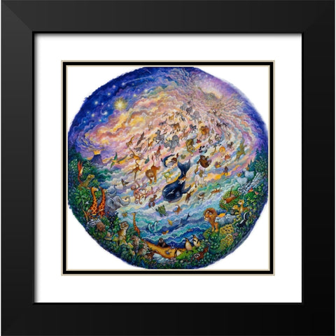 In The Beginning (Pc) Black Modern Wood Framed Art Print with Double Matting by Bell, Bill